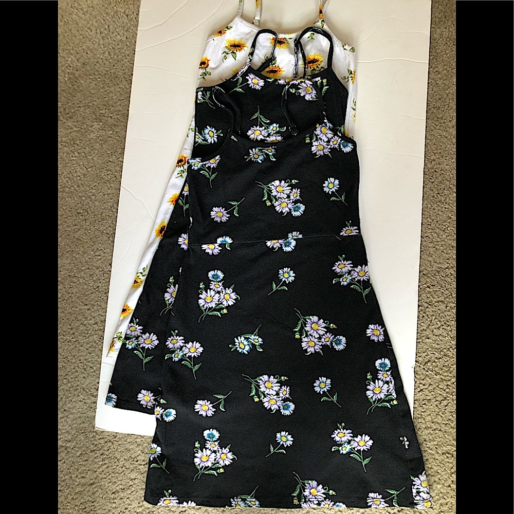 3 Piece Bundle White Fawn Girls Sun Dresses